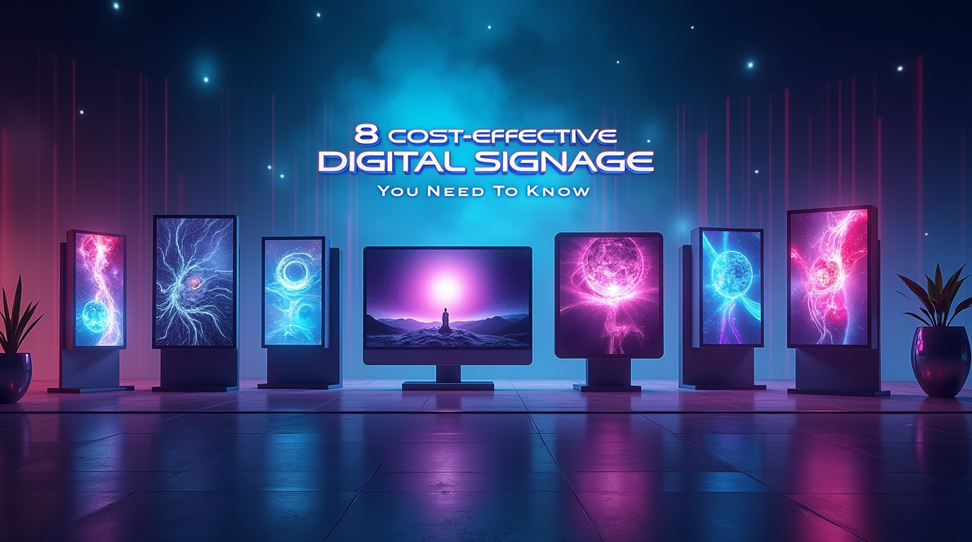 8 Cost-Effective Digital Signage Solutions You Need to Know
