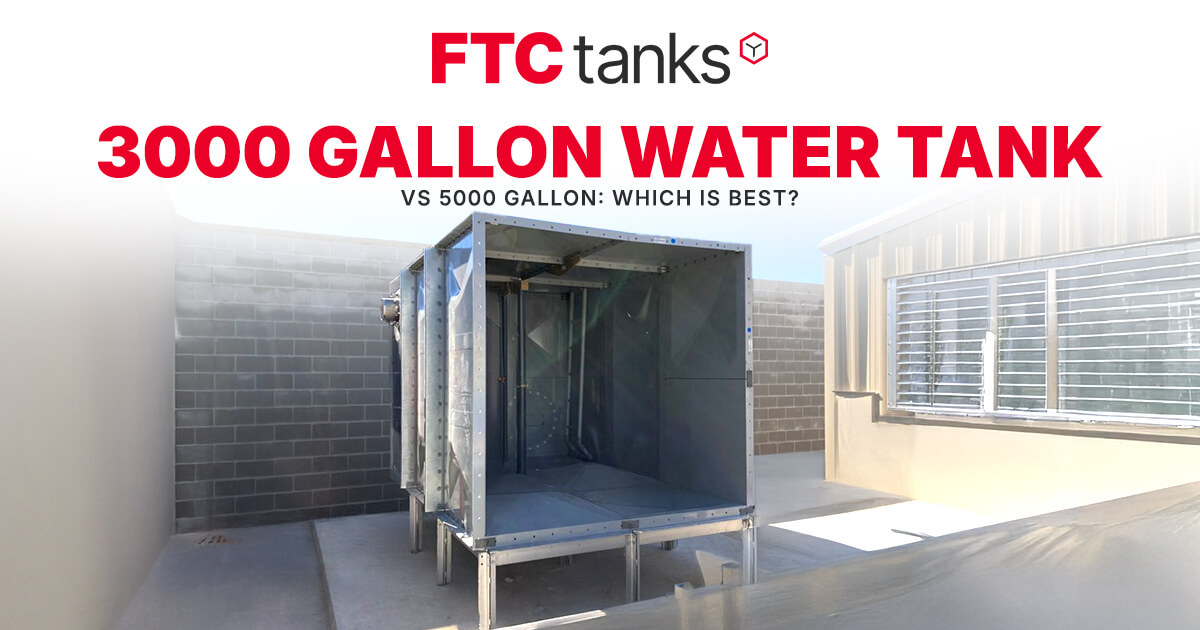 3000 gallon water tank