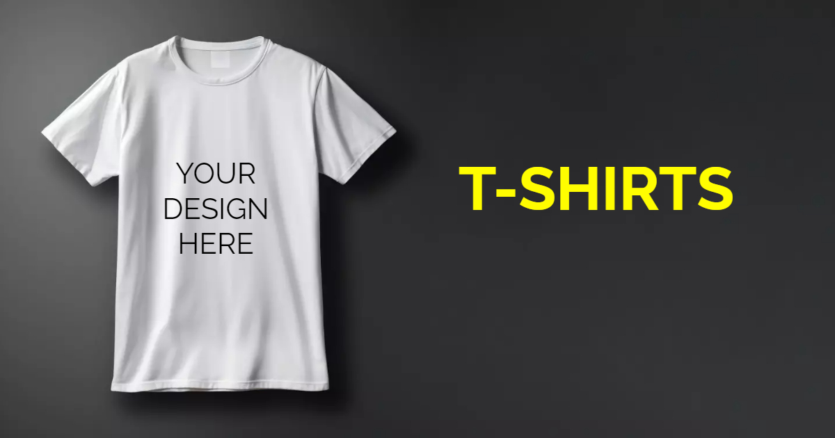 Custom T-shirts banner design template - Made with PosterMyWall