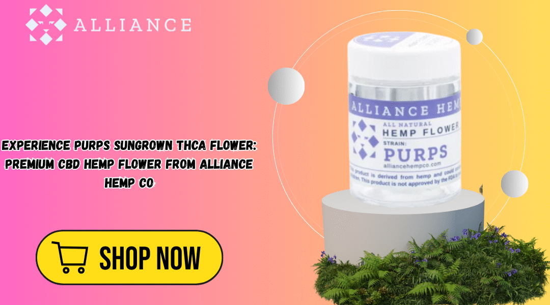 Experience Purps Sungrown THCa Flower: Premium CBD Hemp Flower from Alliance Hemp Co