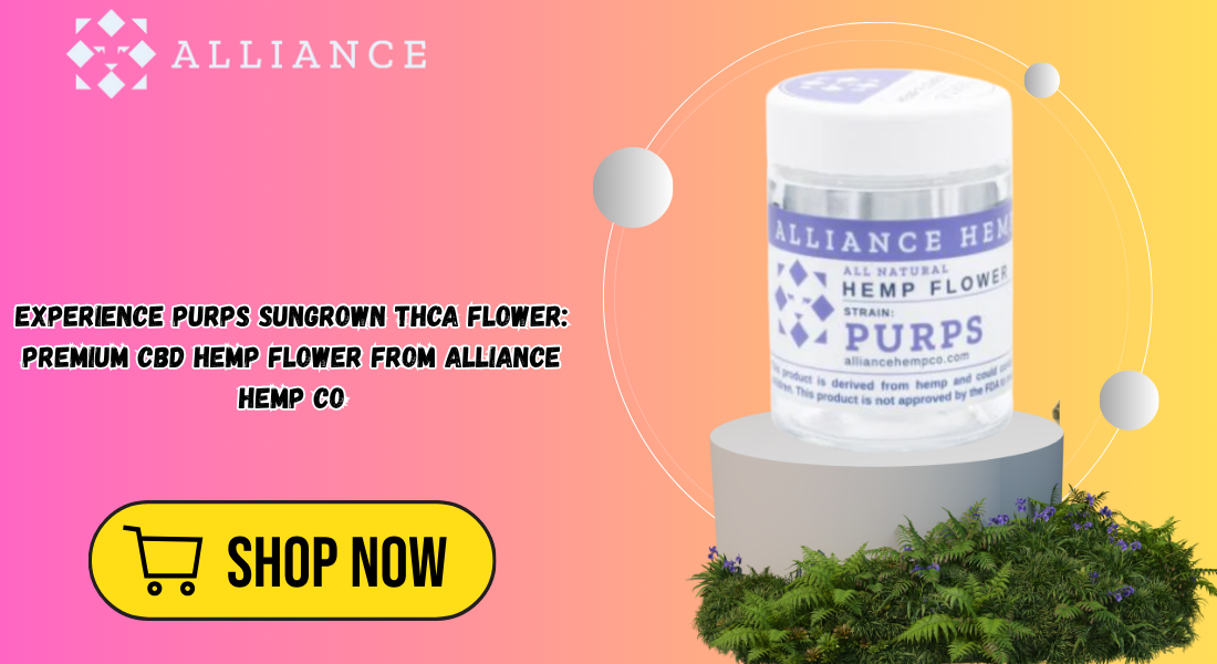 Experience Purps Sungrown THCa Flower Premium CBD Hemp Flower from Alliance Hemp Co