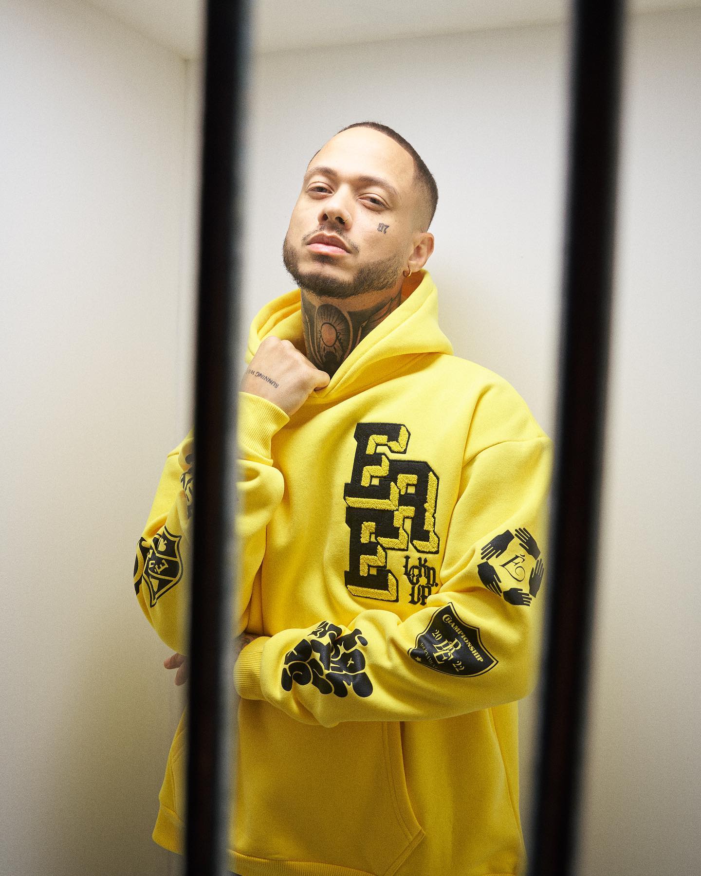 Ere-Studios-Locked-Up-Zipper-Hoodie-Yellow-1