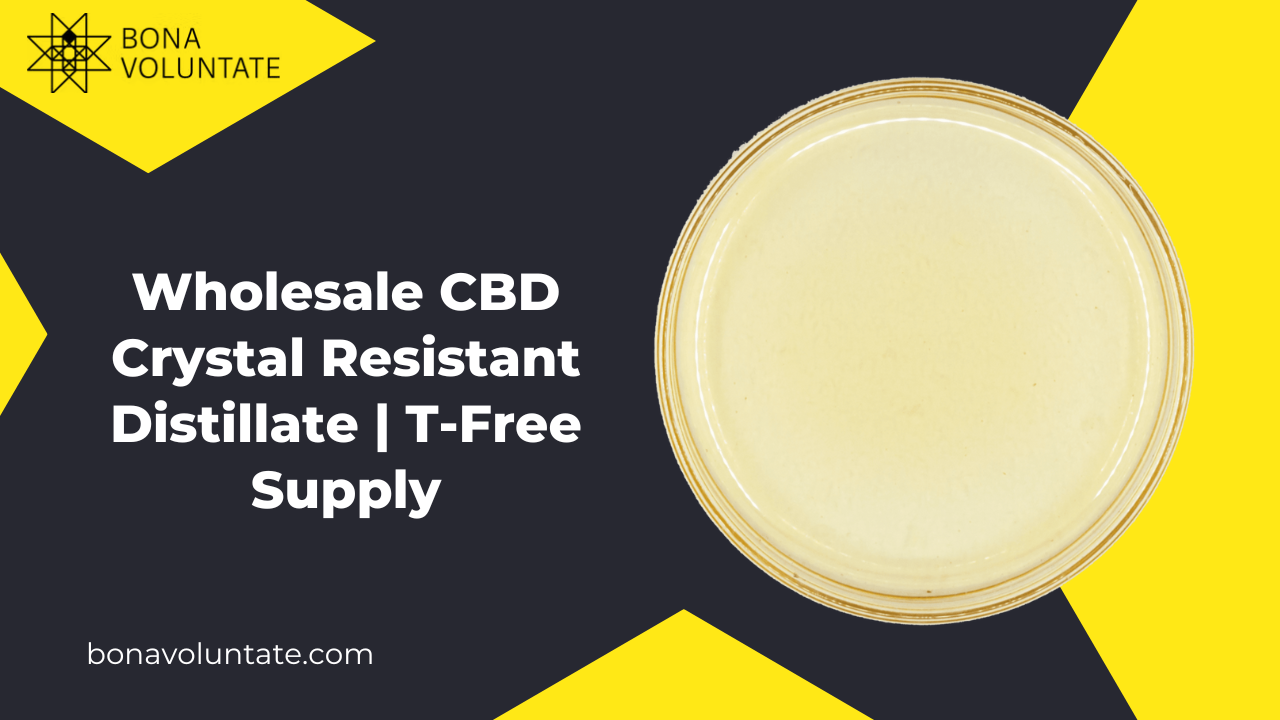 Wholesale CBD Crystal Resistant Distillate  T-Free Supply