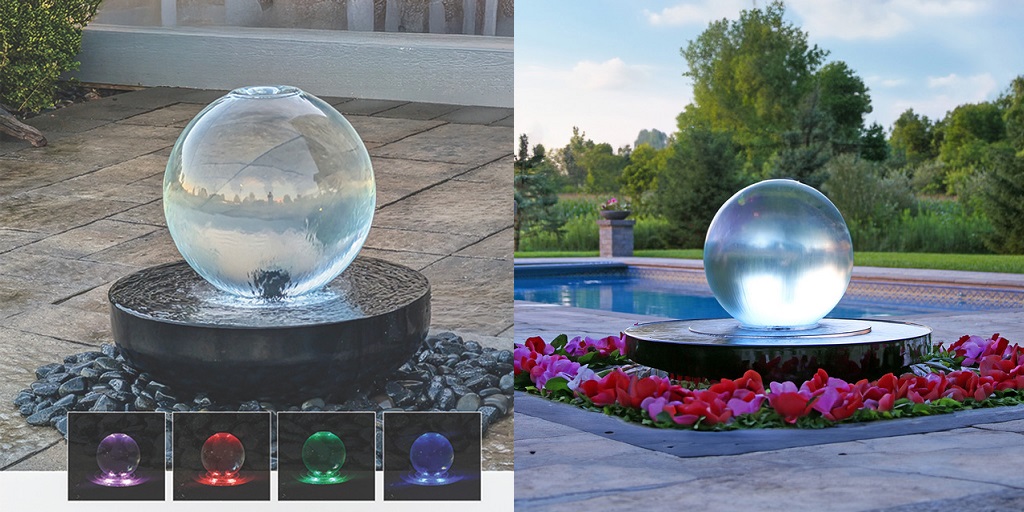 acrylic sphere fountain