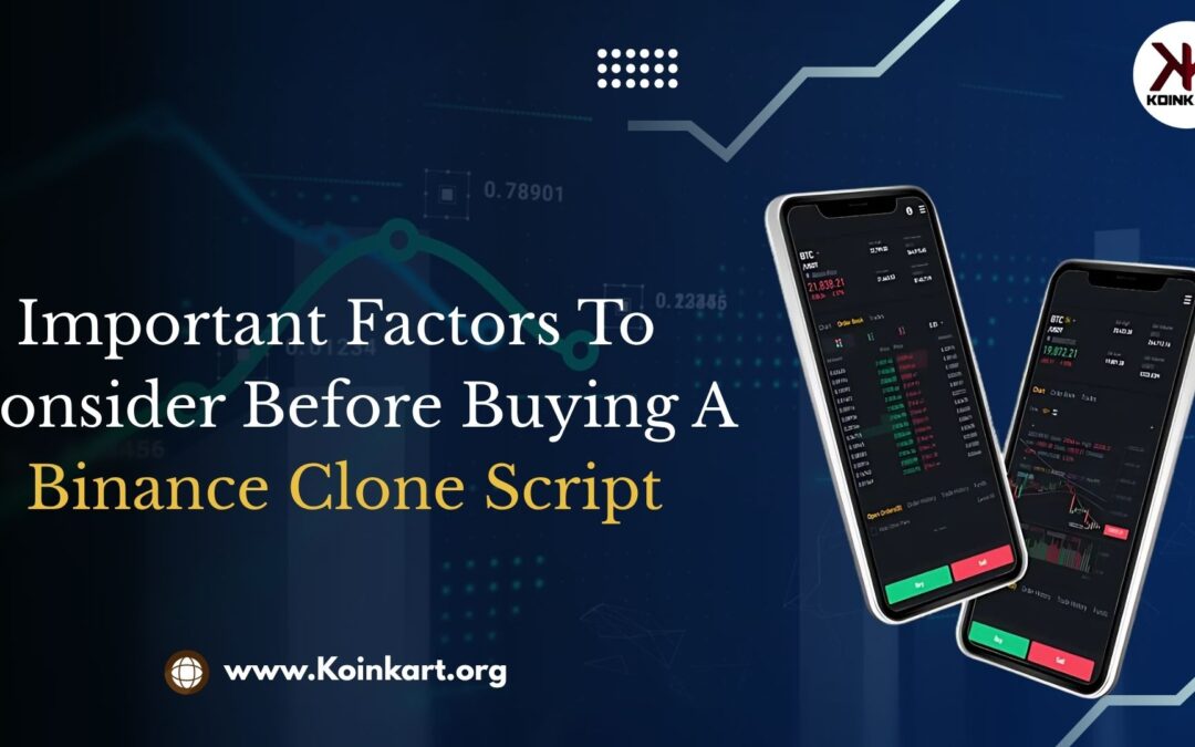 Important Factors to Consider Before Buying a Binance Clone Script