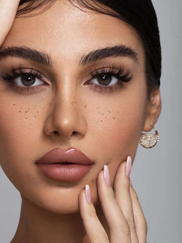 Heart-shaped lips