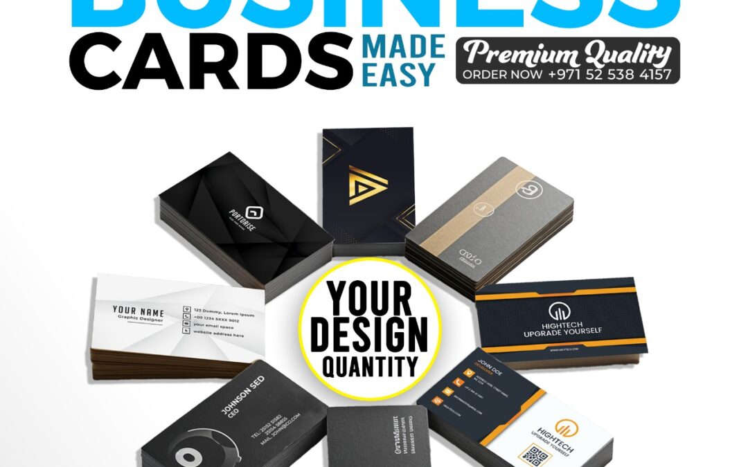 Creative Business Card Printing Dubai – Add Style to Networking