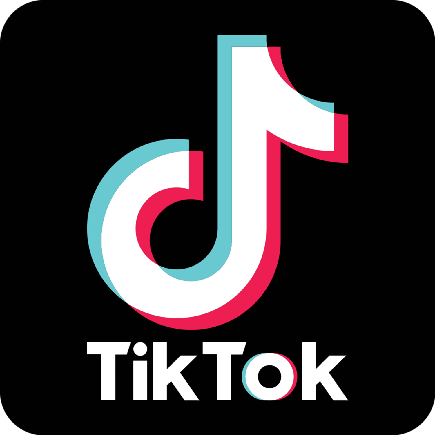 [CITYPNG.COM]Tik Tok Logo Transparent Square - 1500x1500