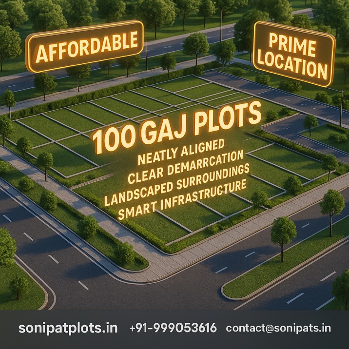 100 gaj plots in Sonipat