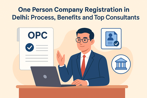 One Person Company Registration in Delhi: Process, Benefits and Top Consultants